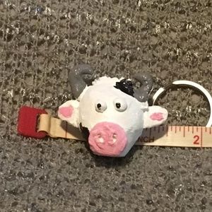 Handcrafted "Holstein Cow" keychain